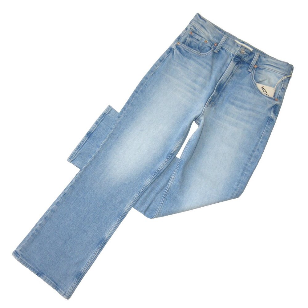 NWT Mother The Scooter Ankle in Don't Be A Square Slouchy Crop Flare Jeans 28